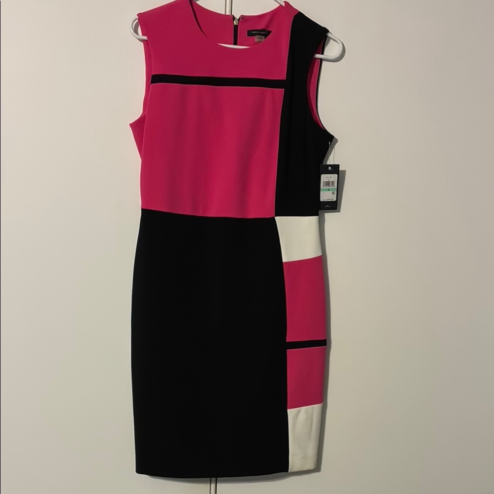Colorblock Sleeveless Dress